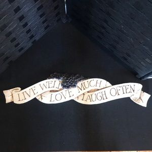 Live Well, Love Much, Laugh Often Wall Decor by Pisano